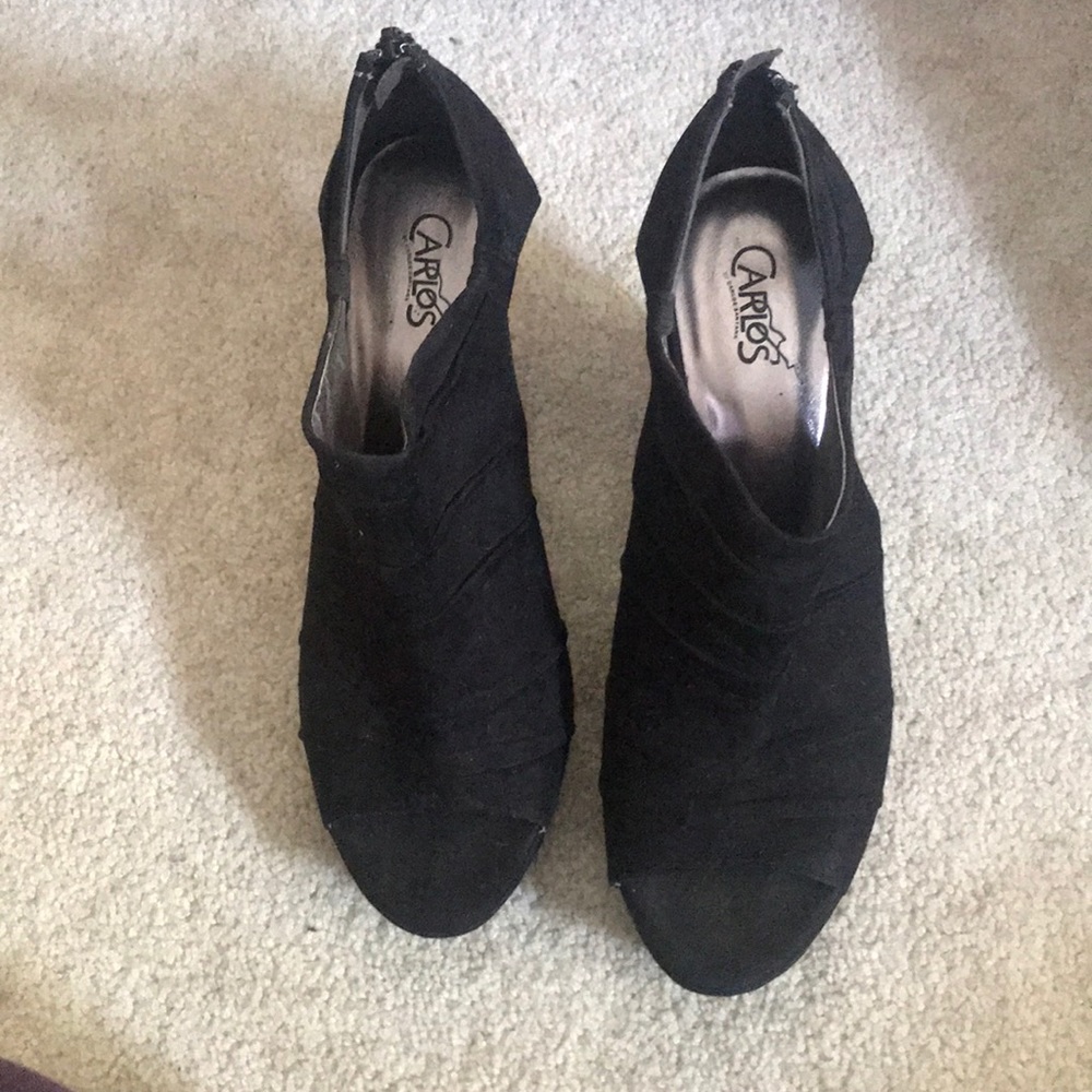 Open toe wedges